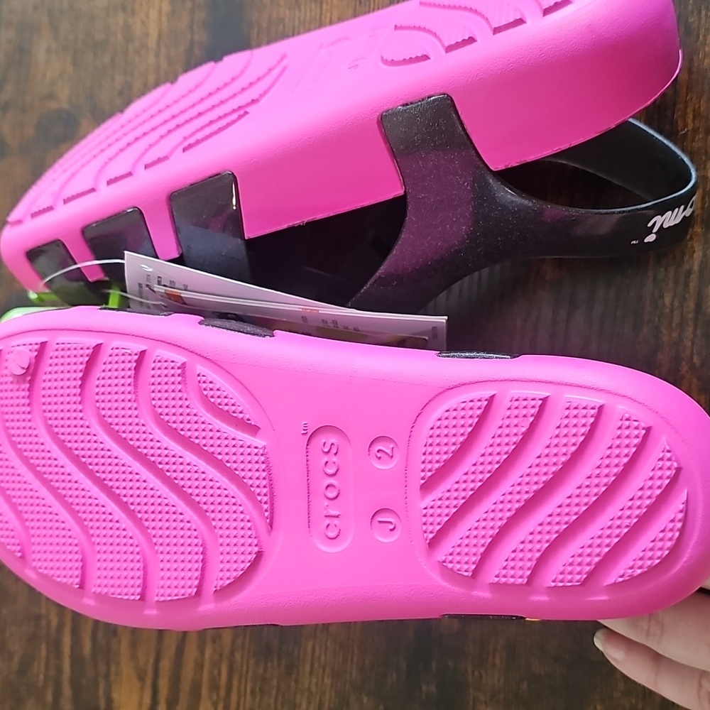 Hello Kitty Kuromi & My Melody Pink Juniors Sz j2 Sandals NWT - Picture 7 of 9